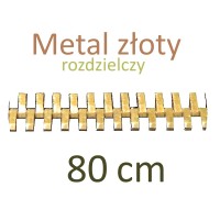 METR  80cm zamek metal złoty rozdzielczy   WYBÓR KOLORÓW